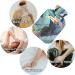 NAANLE 1L Hot Water Bottle with Palm Leaf Cover - Transparent Pain Relief & Therapy for Back Hands Feet - Buy Online on GoSupps.com