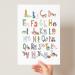 Scandi Animal Alphabet Children's Educational Print Boho Animal Alphabet Poster Peg Animal Alphabet Woodland SAFARI animal Alphabet (A3 Multi) A3 Multi