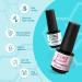 PEACECOLOR 7ML Base and Top Coat 8ML Nail Prep Dehydrator and Primer Kit Shine Glossy Finish and Long Lasting Gel for DIY Nail Art Design at Home Beauty Gifts color 199 - Buy Online on GoSupps.com
