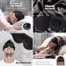 iDOMi Weighted Eye Mask for Men and Women - Soft Black Sleep Mask for Side Sleepers and Travel - Blindfold Eye Pillow for Deep Sleep - Buy Online on GoSupps.com
