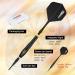 CyeeLife 18g Soft Tip Darts Set with Carry Case and 30 Extra Points - Professional Black Plastic Darts - Buy Online on GoSupps.com