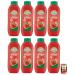 Italian Gourmet E.R. Develey Pack of 8 Gluten-Free Preservative-Free Tomato Ketchup 875 ml + Italian Gourmet Polpa di Pomodoro 400 g