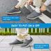 Men's Wide Width Walking Shoes for Diabetic Swollen Feet - Adjustable Closure, Lightweight - Grey (Size 10 Wide) - Buy Online on GoSupps.com