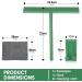 Masthome 9 Inch Silicone Shower Squeegee for Glass Doors with Hook - Ideal for Bathroom, Shower Doors, Windows, Mirrors, Tiles, and Car Windows - Includes 2 Cleaning Cloths - Buy Online on GoSupps.com