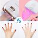UV Shield Gloves for Manicure - Pink UV Protection Gloves for Nail Care & Nail Art Drying - Buy Online on GoSupps.com