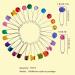 Gocavo 75pcs Diaper Pins with Locking Closure Stainless Steel Plastic Head Safety Pin for Baby Diapers Clothes (Colorful Annimal - Buy Online on GoSupps.com