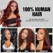 Facmood Reddish Brown Body Wave Lace Front Human Hair Wig - 24 inch Red Auburn Brown 180 Density HD Lace Glueless Wig for Black Women - Buy Online on GoSupps.com