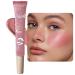 Cheek Tint Blushes - Long Wearing Matte Cream for Mature Skin Hydrating Natural Mousse Liquid Cream Blushes Cheeks Lips Make Up Pochy 02