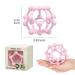 Sensory Silicone Teether Ball for Babies | Easy to Hold Stress Relief Toy | Pink Molar Teething Ball for 0+ Months - Buy Online on GoSupps.com