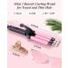 Youuish Mini Hair Crimper 1/2 Inch Small 3 Barrel Curling Iron Hair Waver Dual Voltage for Home and Travel Triple Ceramic Tiny Barrels Create Natural Tight Beachy Waves Pink - Buy Online on GoSupps.com