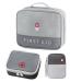 Chenkee drug bag 3 piece of waterproof medicine storage bag medication bag empty first help bag large capacity medical emergency pocket for home office travel (gray)
