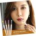 16 Pcs Portable Lipstick Brush Set - Silicone Lip & Eye Makeup Tools for Flawless Application - Buy Online on GoSupps.com