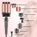 Locken Bars 3 Barrels Curling Iron Set - 5 in 1 Adjustable Temperature Ceramic Curlers with Fast Heating Glove & Clips - New Rose Gold for Large Petropes - Buy Online on GoSupps.com