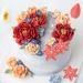 72 Pieces Edible Rose Petal Cake Toppers Edible Sticky Rice Paper Decorative Cake Edible Cake Decorations for Wedding Birthday Baby Shower (Rose Petal) - Buy Online on GoSupps.com