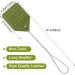 4-Piece Long Handle Leather Fly Swatter Set - Manual Swat with Metal Handle for Indoor & Outdoor Use - Colorful Rustic Design - Orange, Green, Yellow, Purple - Buy Online on GoSupps.com
