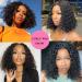 VEGALILY 12 Curly Human Hair Wig for Black Women - 100% Brazilian Bob Wig with Middle Part Lace - Buy Online on GoSupps.com
