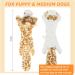 Hotype Plush Squeaky Dog Chew Toys No Stuffing Durable 2 Pack Puppy Toys Set for Small Medium Dogs Avoid Boredom - Deer and Zebra - Buy Online on GoSupps.com