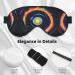 Space Spiral Cosmic Energy Print Eye Mask | Double-Sided Soft & Light Blocking for Better Sleep - Buy Online on GoSupps.com
