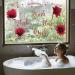 Bathroom Wall Decals Set - Wash Brush Flush Floss Rules Decor Stickers - Waterproof Flower Sign for Home - DIY Bathroom Kitchen Decorations - Buy Online on GoSupps.com