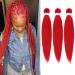 Red Pre Stretched EZ Braiding Hair 26 Inches Yaki Texture 3 Packs/Lot - Hot Water Set Synthetic Fiber for Crochet Extensions - Buy Online on GoSupps.com