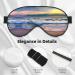 Serene Seaside Sunset Print Sleep Mask - Double-Sided Unisex Eye Mask for Sound Sleep & Skin Care - Buy Online on GoSupps.com