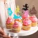Keaziu 32PCS Fairy Cupcake Toppers Fairy Theme Flower Angel Cupcake Picks Ballet Dancer Spring Wedding Bridal Baby Shower Birthday Party Cake Decorations Supplies green 2 - Buy Online on GoSupps.com