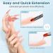 Modelones Poly Nail Extension Gel Kit Slip Solution for Nails with Dual-Ended Nail Brush Anti-Stick Liquid Brushes Cleaning Easy Spread - Buy Online on GoSupps.com