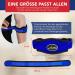 Dr. Arthritis Elbow Bandage - Doctors Designed Adjustable Tennis & Golfer Arm Cuff for Left & Right Arm - Single Piece Blue - Buy Online on GoSupps.com