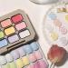 Solid Gel Polish 9 Colors Solid Cream Gel Polish Palette Highly Gloss Multi-Color for Nail Art Design Home DIY Manicure Salon - Buy Online on GoSupps.com