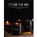 Smokey Fireside Scented Candle for Men | Soy Aromatherapy Candle in Black Jar - Buy Online on GoSupps.com