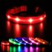 Masbrill luminous band Dogs Charging LED dog collar luminous 3 flashing light waterproof adjustable Illuminated safety collar for small medium large dogs red XS XS (25-35cm/9.8-13.8inch) red