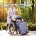 Wheelchair Blanket Portable Thicken Knee Pads Soft Comfortable Fleece Blanket Multifunction Dress Wheelchair Cover Blanket Universal Legs and Lower Body for Disabled Elderly - Buy Online on GoSupps.com