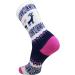 Pure Athlete Kids Merino Wool Ski Socks - Navy/Pink/White - XS/S - for Boys/Girls/Children - Snowboard - 1 Pair - Buy Online on GoSupps.com