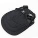 Dogs adjustable straps summer sun hood for outdoor sports sun protection baseball cap with ears for puppies small dogs medium-sized dogs (M Denimschwarz) Means of Jeans black