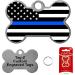 Custom Blue LINE Flag Bone Shape PET TAG by TAG-Z Dog Tags - Buy Online on GoSupps.com