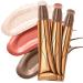 3Pcs Contour Beauty Wand  Liquid Face Concealer Contouring Highlighter Blusher Stick with Cushion Applicator  Long Lasting Smooth Natural Matte Finish  Lightweight Blendable Super Silky Cream Contour Stick (Contour+Blush...