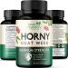 Horny Goat Capsules for Men & Women - 1590mg Extra Strength with Maca, Tongkat Ali, and Ginseng - Epimedium Supplement - 120 Capsules - Buy Online on GoSupps.com