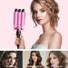 3 Barrel Curling Iron Wand 25mm - Dual Voltage, Temperature Adjustable Ceramic Hair Crimper - Buy Online on GoSupps.com