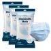 WECARE Disposable 3 Ply Face Masks - 15 Count 3 Packs of 5 - Soft on Skin - 3 Layer Protectors with Elastic Earloops - Latex Free Non Woven Single Use - Effective Filtration