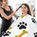 Waterproof Barber Cape - Cat's Paw & Cheetah Haircut Bib for Men & Women | Unisex Hair Cutting Cape - Buy Online on GoSupps.com
