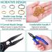 Caffox 700pcs Small Split Rings Set with Pliers - Double Closed Jump Rings for Jewelry Making - Buy Online on GoSupps.com
