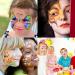 Face Painting Kit for Kids 15 Colors Non-Toxic Professional Quality Palette Body Face Painting Supplies with 2 Brushes for Kids Adults Party Cosplay - Buy Online on GoSupps.com