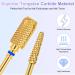 CGBE Nail Miller Attachments - 2 Pcs Wolfram Carbide Bits for Gel & Acrylic Nail Removal - Medium Grain - 3/32 Inch Milling Bits for Manicure & Pedicure - Cylinder & Umbrella Form - Buy Online on GoSupps.com