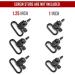 Braudel 1.25 Tri-Lock Sling Swivels - Heavy Duty Sling Attachment Mounts for Rifle/Shotgun - Quick Detachable - 2 PCS 1 Inch - Buy Online on GoSupps.com