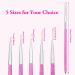 Professional Pink Nail Art Brushes Set - 5 Pcs for Precise and Delicate Nail Designs - Buy Online on GoSupps.com