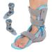 Brrnoo night rail to relieve plantar fasciitis tendinitis fixed fracture walker boot planar fasciitis night rails for flat feet Achilles tendon inflammation heel ankle (left foot)