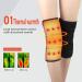 Haozzaw Self Heating Knee Pad 2 Pcs - Magnetic Heat Knee Brace for Pain Relief | Arthritis Meniscus Support for Joint Pain - Black - Buy Online on GoSupps.com