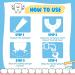 6-Piece Kids U-Shaped Toothbrush Set | Soft Silicone Brush | Whitening & Massage | For Ages 2-8 | Blue - Buy Online on GoSupps.com