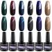 6 Colors Cat Eyes Glitter Gel Nail Polish Set - Long Lasting Salon Quality Kit for DIY Manicure - Lagunamoon 8ml - Buy Online on GoSupps.com