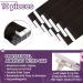 LAAVOO Seamless Real Hair Extensions - Dark Brown 35cm Tape-In 25g 10 Pcs | Remy Human Hair Skin Weft - Buy Online on GoSupps.com